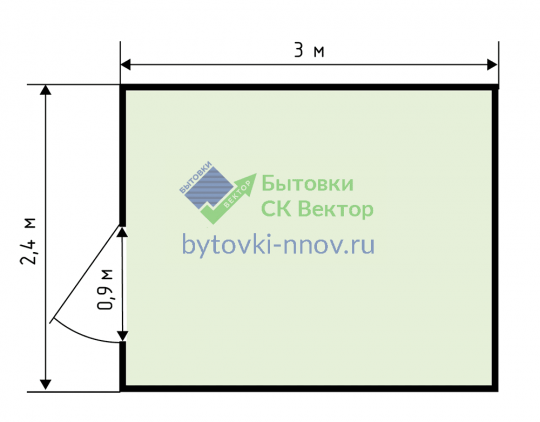 планировка поста охраны БКП-14